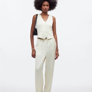 Madewell yellow silky pants